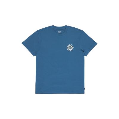 T-Shirt BILLABONG "Rotation", Herren, Gr. S, blau (real teal), Obermaterial: 70% Baumwolle, 30% Baumwolle., Shirts T-Shirt