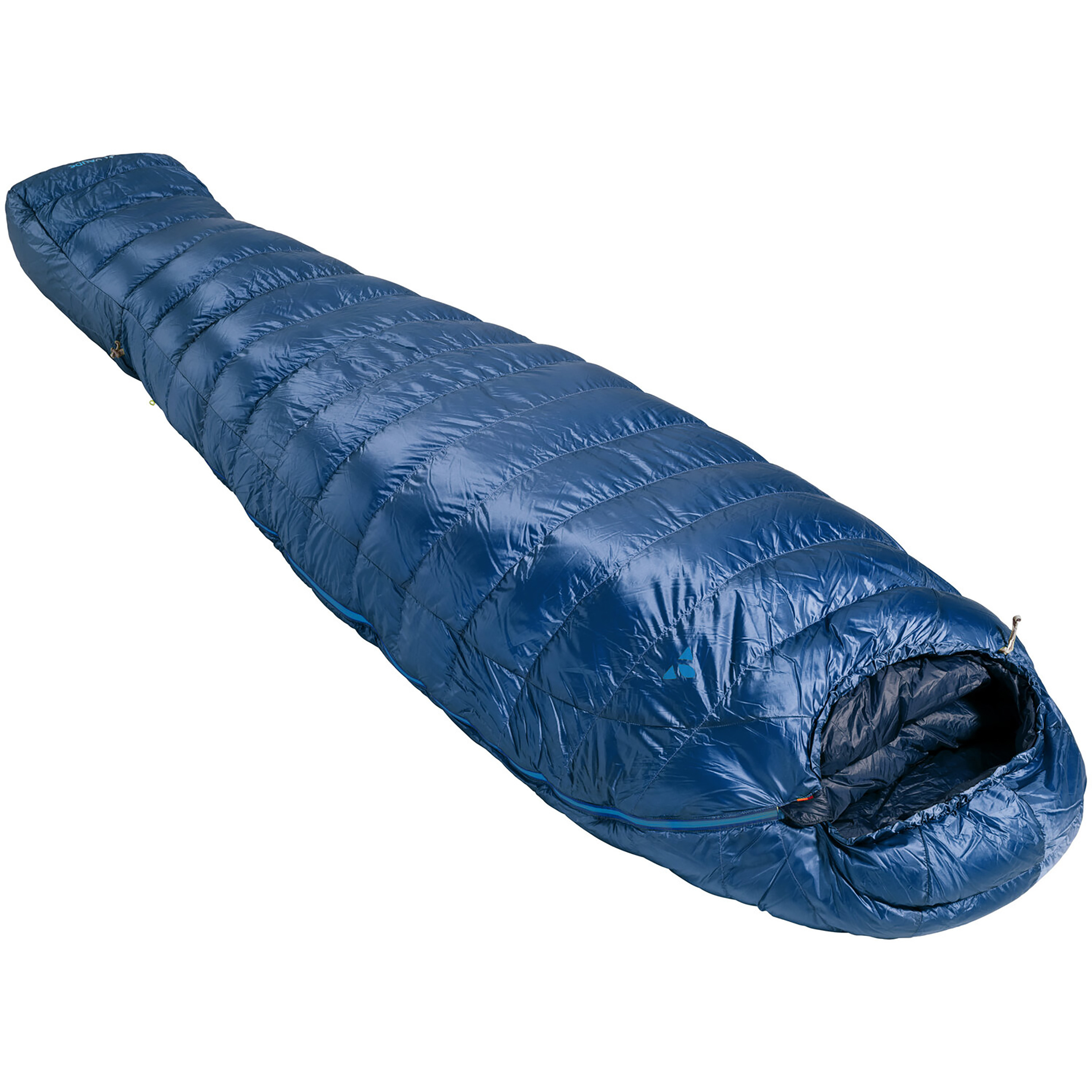 Vaude Rotstein 1250 Down Schlafsack Daunenschlafsäcke blau Größe max. 200cm Bergsteigen | Expedition Atmungsaktiv Daune | Pertex | imprägnierte Daune