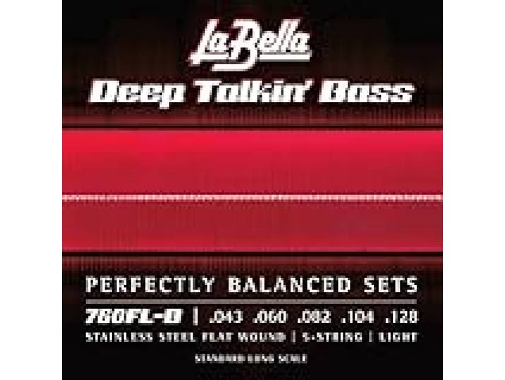 Labella 760FLB Jeu de Cordes pour Basse 43/128 Flat Wound