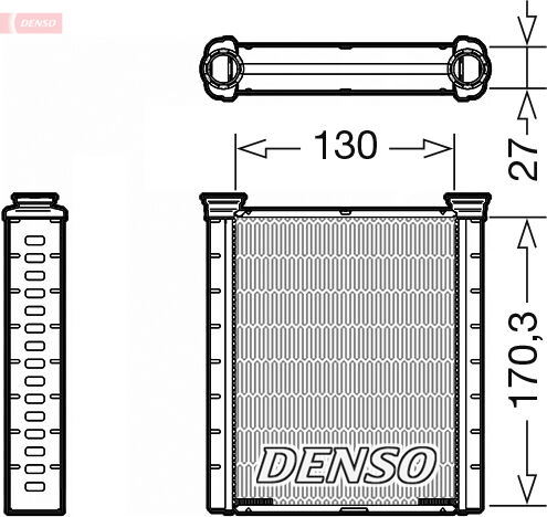 Denso Wärmetauscher, Innenraumheizung Drr46001 Für Nissan