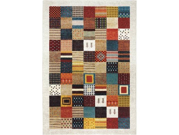 Novel Webteppich Cassandra, Mehrfarbig, Textil, Vintage, rechteckig, 133x190 cm, Textiles Vertrauen - Oeko-Tex®, In verschiedenen Grössen erhältlich, Teppiche & Böden, Teppich, Webteppich