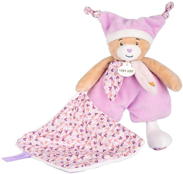 Baby Nat' Doudou Brioche lilas 22 cm - Baby Nat