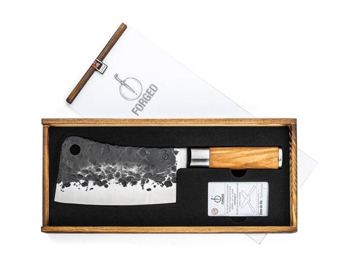 Hackmesser Forged Olive Asiatisches 18 cm , braun (beige), Klingenlänge 18cm, Kochmesser, Hackmesser