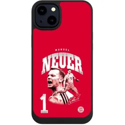 Nivocase Handyhülle für Apple iPhone 14 Plus Hülle NIVOpure Case Schwarz FC Bayern München FCB Manuel Neuer (Apple iPhone 14 Plus), Smartphone Hülle, Schwarz