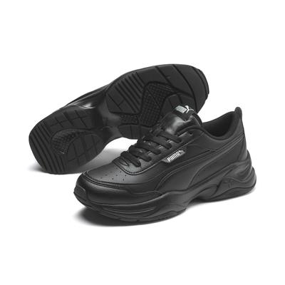Sneaker PUMA "Cilia Mode Sneakers Damen", Damen, Gr. 40, bunt (schwarz silber gray), Obermaterial: Textil, Synthetik. Futter: Textil. Innensohle: Textil. Laufsohle: Gummi, Synthetik, Schuhe Sneaker