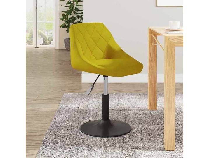 Maison Exclusive - Chaise de salle à manger Jaune moutarde Velours