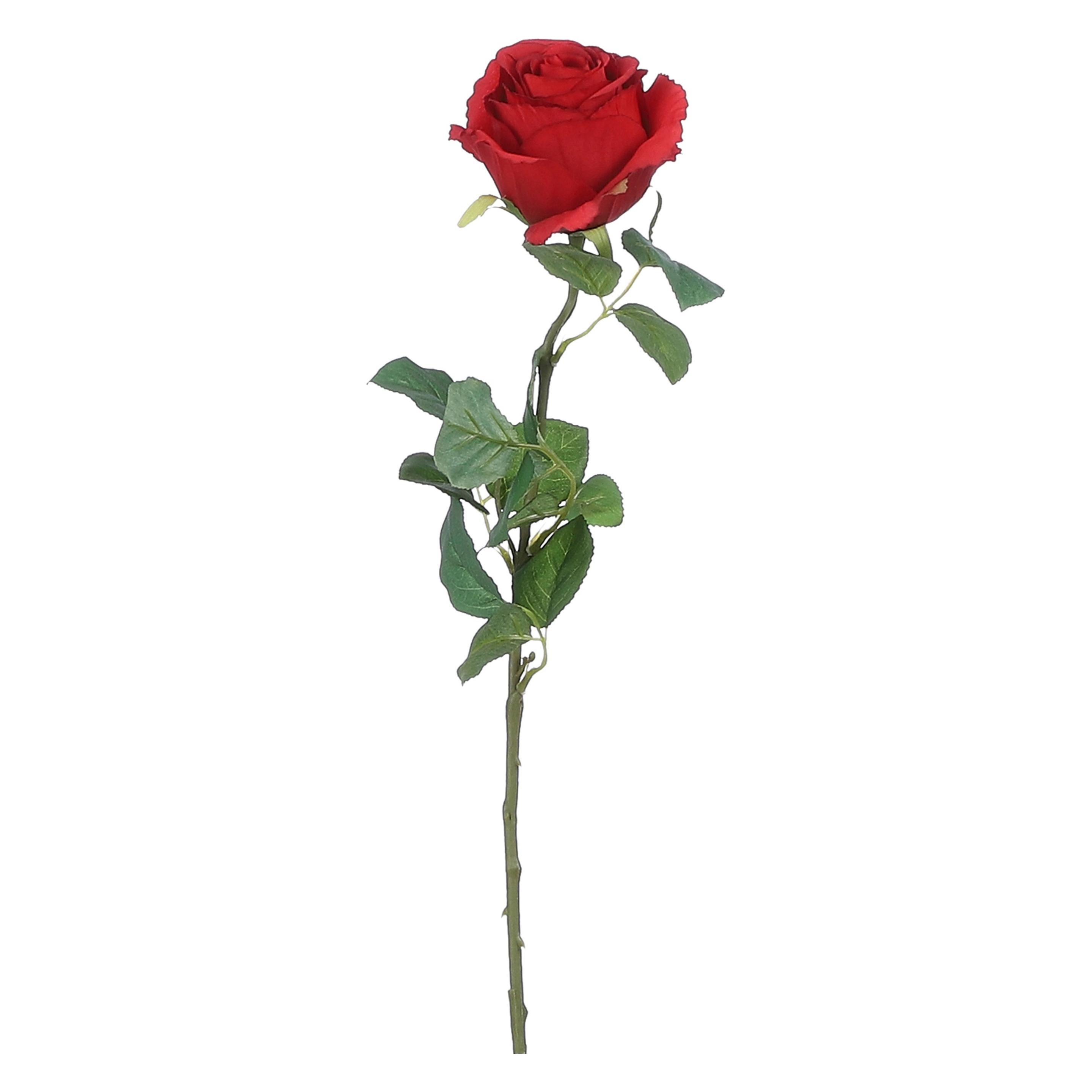 Mica Decorations Kunstblume Rose Stängel rot 69cm (6 cm) (1097653)