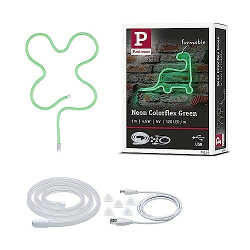 Paulmann USB LED-strip Neon Colorflex groen 1 m 4,5 W 3000 K