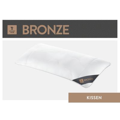 Baumwollkissen SPESSARTTRAUM "Bronze", weiß, B:40cm L:80cm, Kopfkissen Bezug: 100% Baumwolle. Kopfkissen Füllung: 100% Polyester, Kopfkissen, hergestellt in Deutschland, allergikerfreundlich