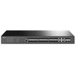 TP-Link SG3428XF - JetStream-Schalter (24 Ports), Netzwerk Switch, Schwarz