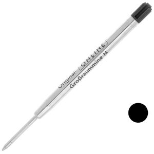 Online Kugelschreiberminen 40006/3, mittel, Metallgroßraummine, Strichstärke M, schwarz
