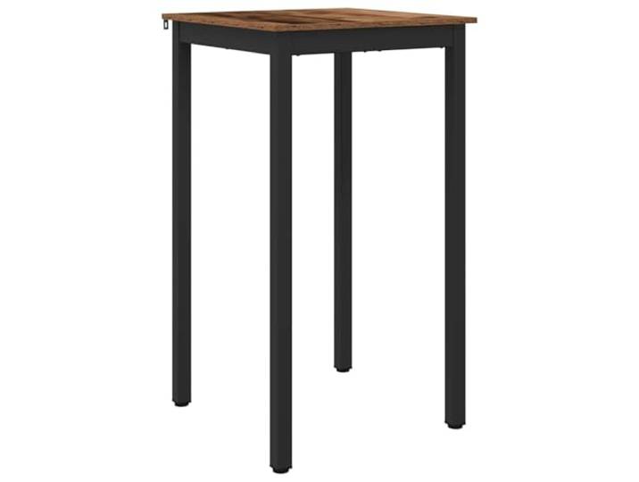 Todiikf Stehtisch 60x60x105 cm Bartisch Holzwerkstoff Metallbeine Kompakter Bistrotisch für Küche und Esszimmer: Schlankes Design, pflegeleichte Oberfläche und hohe Stabilität.