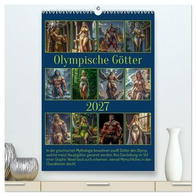 Olympische Götter (hochwertiger Premium Wandkalender 2027 DIN A2 hoch), Kunstdruck in Hochglanz