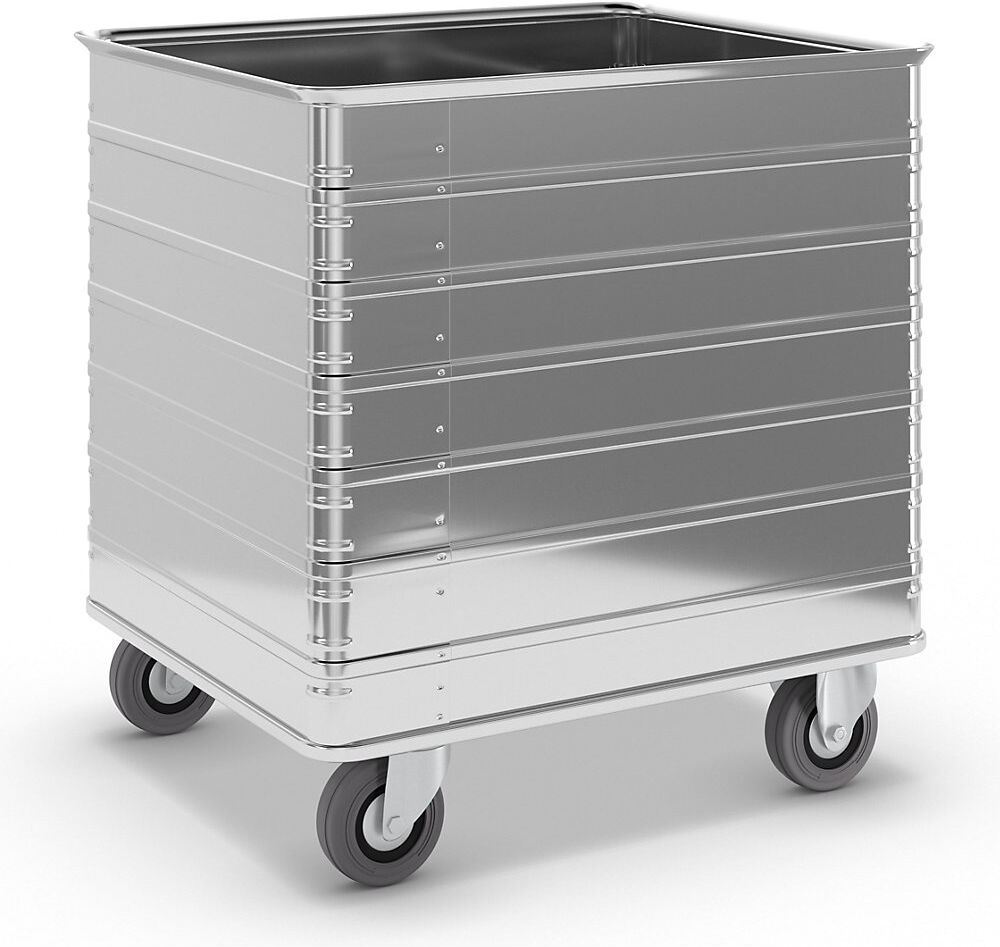 Alu-Kastenwagen, Inhalt 230 l, mit Rand- und Bodenprofil ZARGES