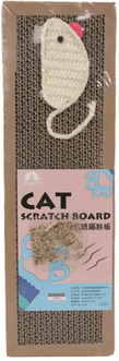Inspire Curations ScratchNest Oval Cat Scratching Board & Corrugated Lounger Bed For Indoor Cats rat Small