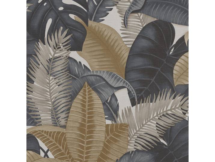 Sublime Vliestapete Grenada 1000x53cm, Grau, Taupe, Papier, Kunststoff, Floral, Rechteckig, 53x1000 cm, Tapeten & Wandverkleidungen, Vliestapeten