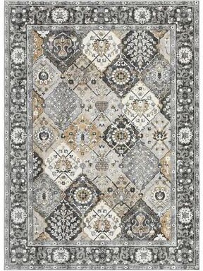 Garvee Washable Vintage Area Rug - Traditional Oriental Medallion Floral Design