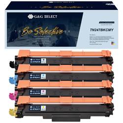 G&G Toner ersetzt Brother TN-247CMYK Kompatibel Kombi-Pack Schwarz, Cyan, Magenta, Gelb TN-247BK/TN-247C/TN-247M/TN-247Y GS-B247-4P