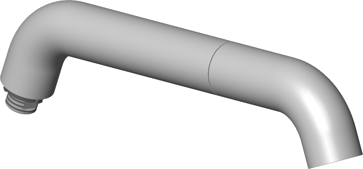 Dornbracht tube verseur cpl. 90282226400-00 chromé