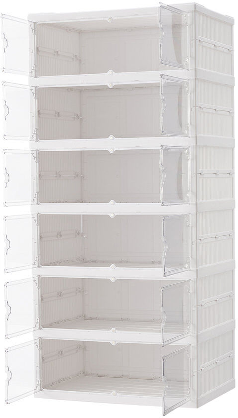 Brayden Studio Shoe Storage White 110 cm H x 50 cm W x 36 cm D