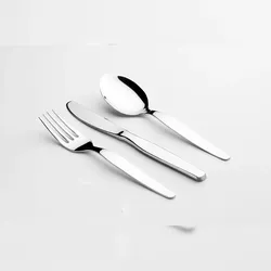 Set Messer + Gabel + Löffel Tisch Liso 1. Edelstahl (12 Stück je = 36 Einheiten) - Hergestellt in Portugal