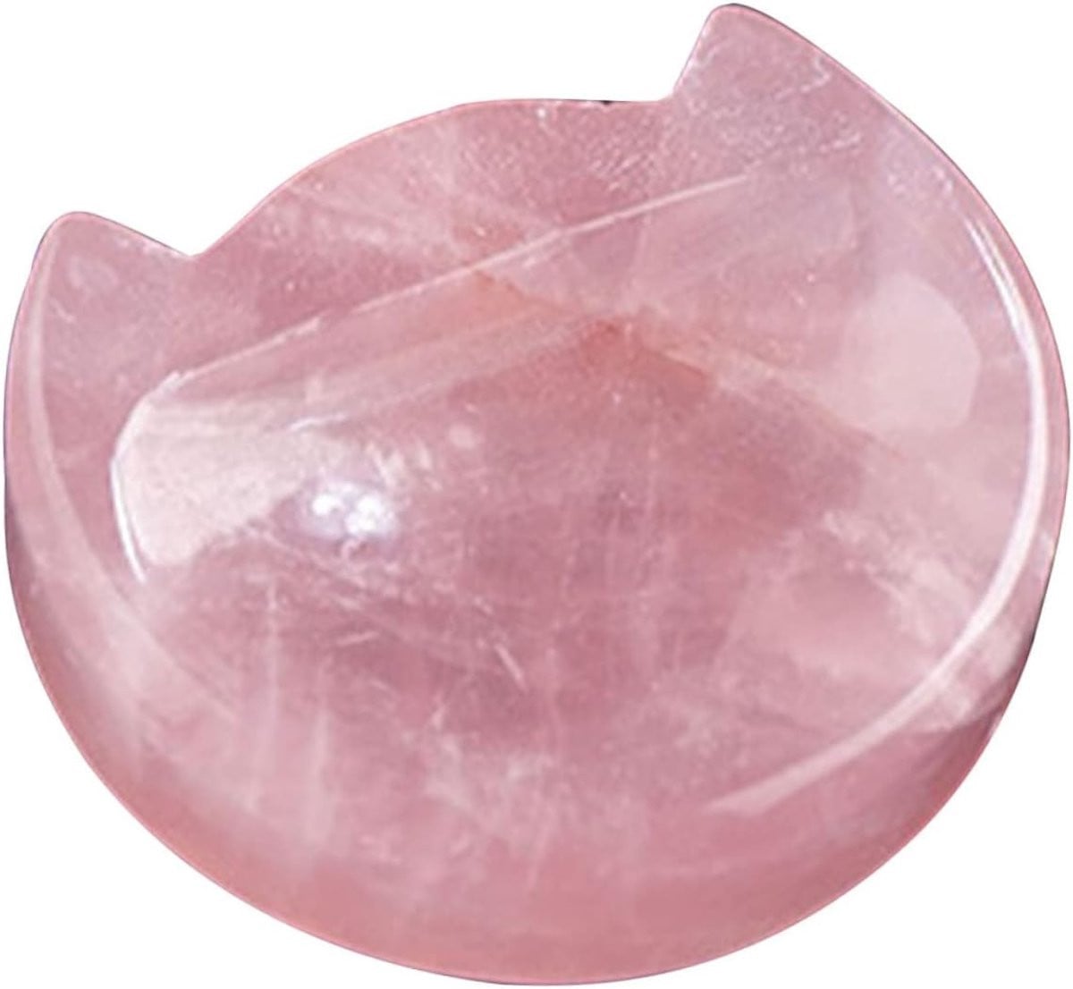 Kristallen Kat Beeldje Roze Decoratie Figuur 5x5 cm