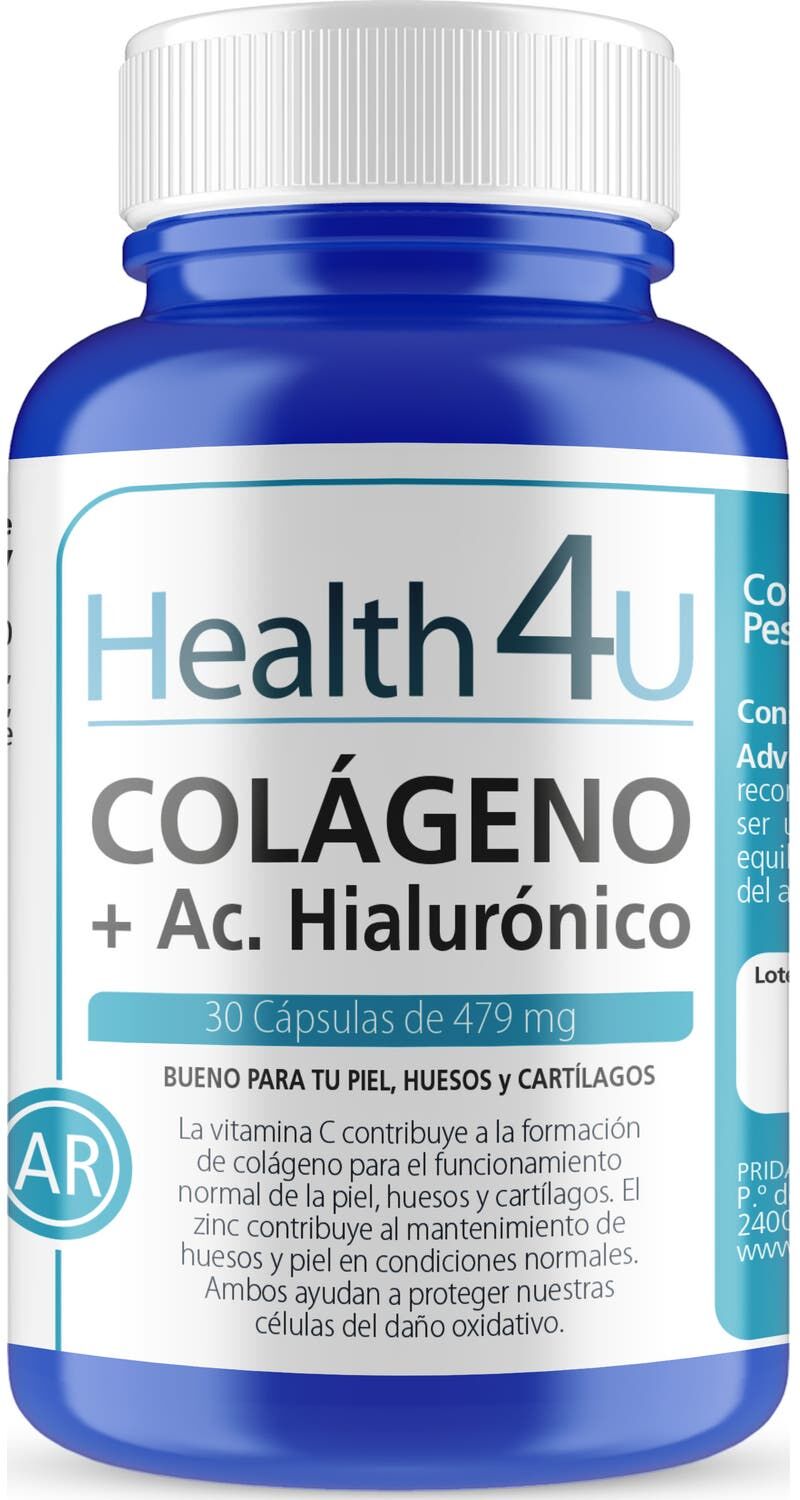 Health 4U H4U Colágeno + Ácido hialurónico 30caps