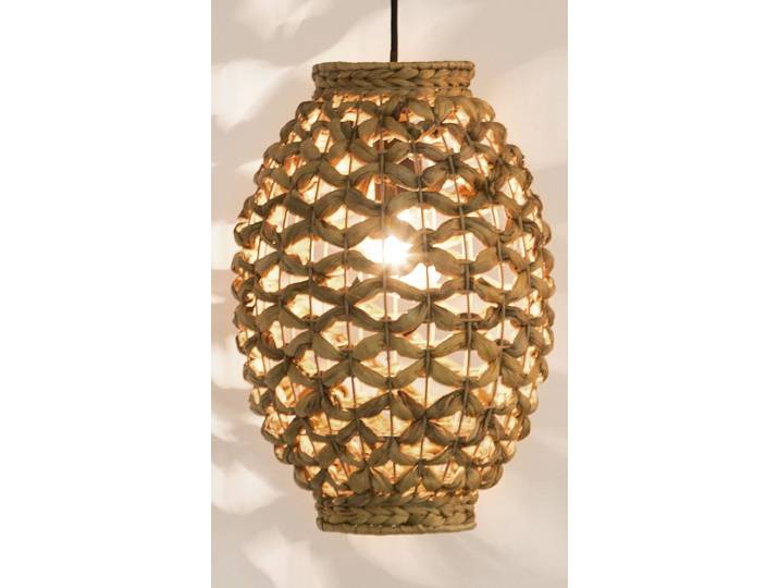 Suspension Griffin type C Ø 25cm Marron/Beige Câble ABS, douille ABS, baldaquin aluminium, boîtier luminaire aluminium Ampoule