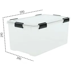 IRIS S.A. Water Proof Box »AT-L« transparent, 39x29x59 cm