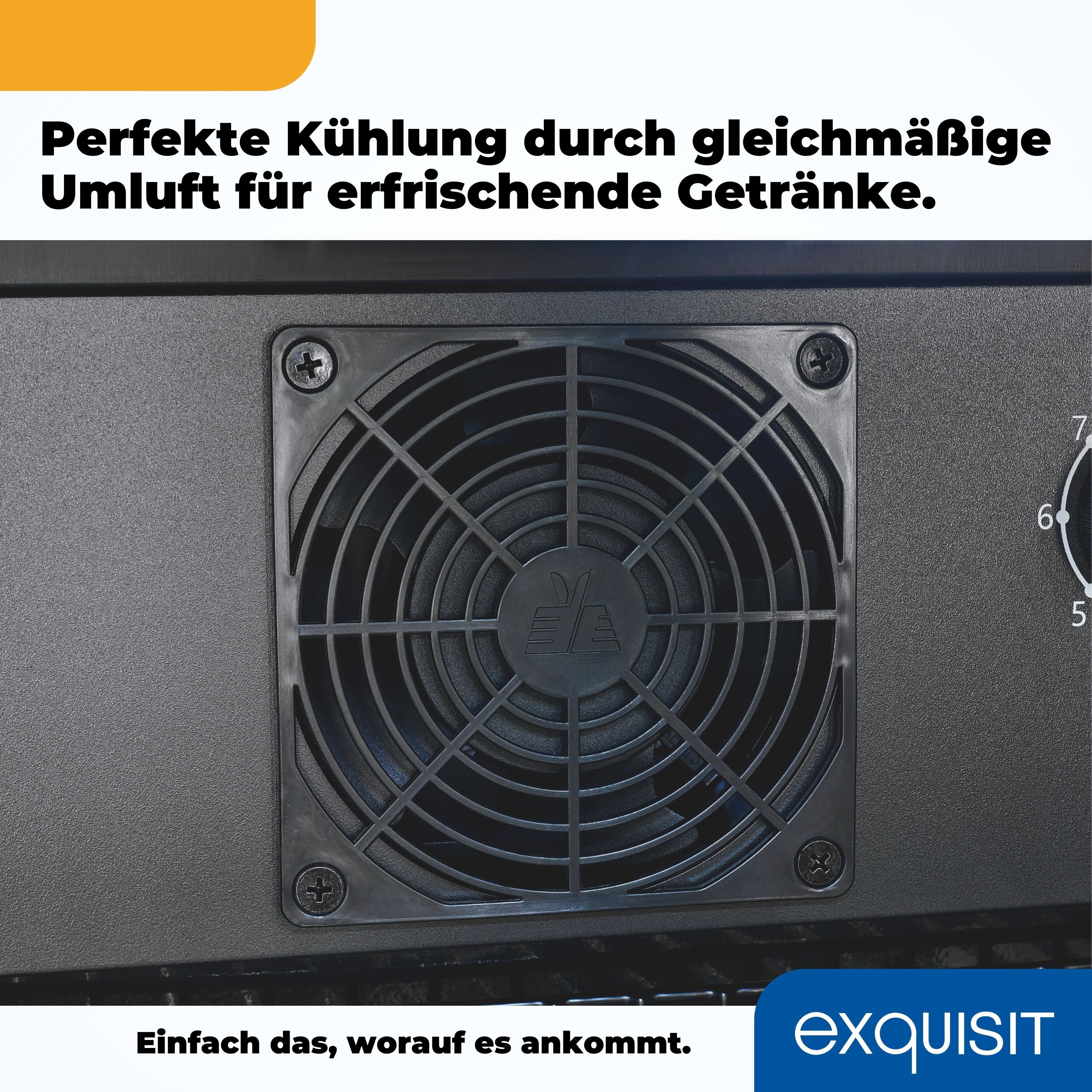EXQUISIT Getränkekühlschrank "GKS240-GT-160C", Energieeffizienz: C, silber (schwarz), Rechtsanschlag, wechselbar, Kühlschränke, Alles auf einen Blick dank Isolierglastür zudem sehr energieeffizient, Getränkekühlschrank