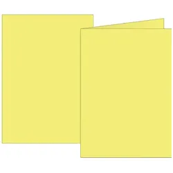 5x Brunnen, Kopierpapier, Doppelkarten B6 200g gelb VE=10 Karten (B6, 200 g/m2)