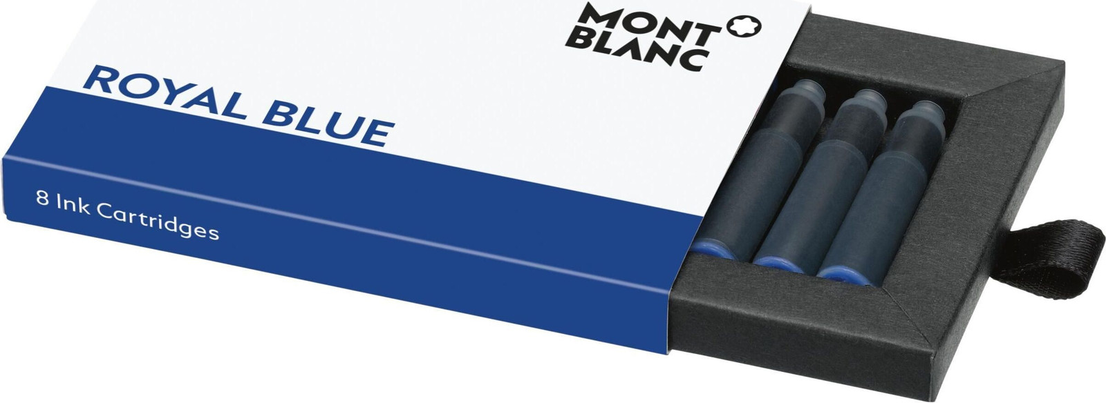 Montblanc inktpatronen voor vulpennen, koningsblauw, 8 stuks