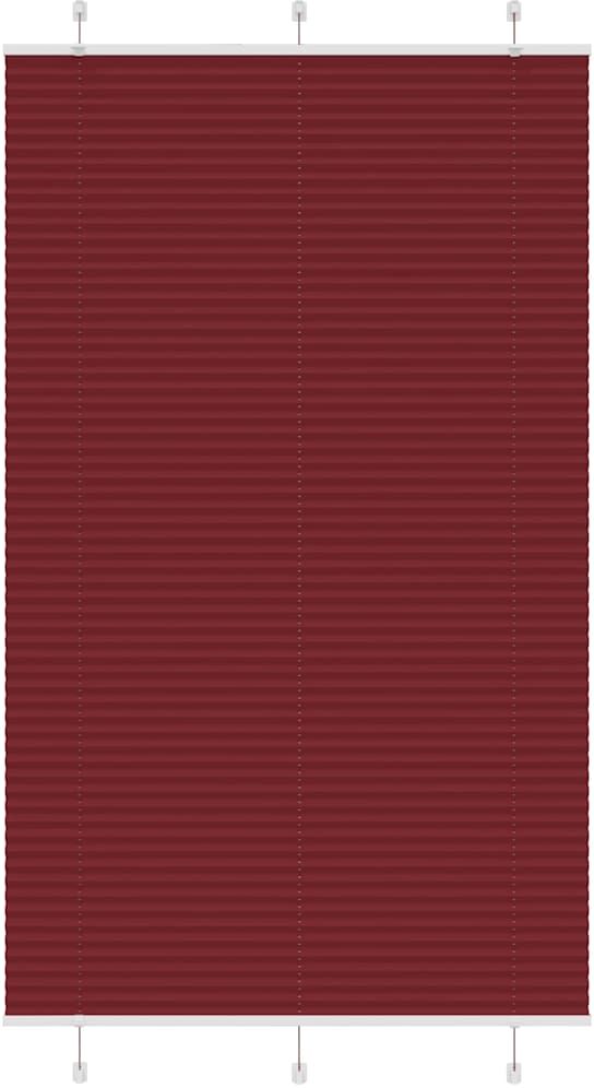 vidaXL Store plissé rouge bordeaux 120x200 cm largeur du tissu 119,4cm