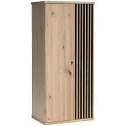 DREHTÜRENSCHRANK Caya mit zwei Türen, eiche Artisan