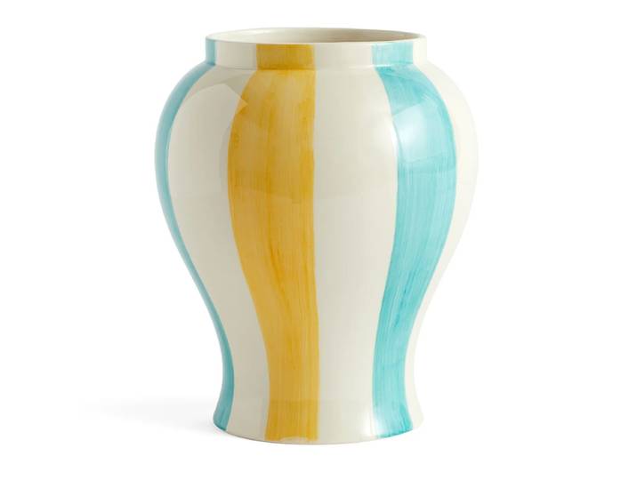 HAY - Sobremesa Vase L, grün / gelb