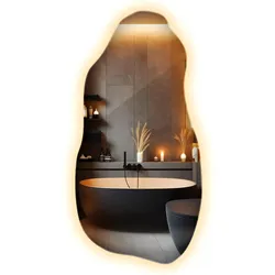 LED-SPIEGEL 45x90 cm Asymmetrisch Warmweiß 3000K