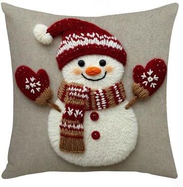 Multicon Wholesale Hub Cartoon Santa Snowman Elk Sofa Cushion, Grey Red Christmas Pillowcase, Merry Christmas Home Bed Car Decor d