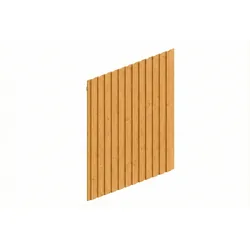 Skan Holz Carport Seitenwand - Deckelschalung Seitenwand: 230 x 330 cm eiche hell