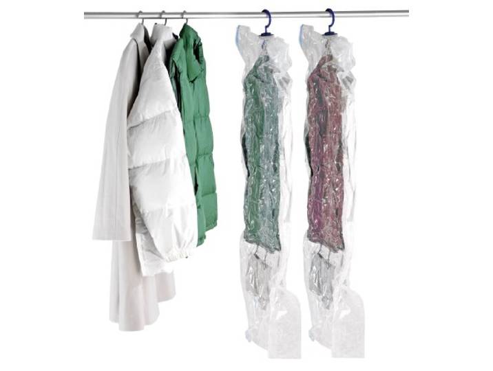 WENKO Raumspar-Kleidersack-Set L & XL 2er Set Kleiderhülle, 2er Set Transparent