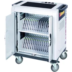 Parat Paraproject Trolley i32 für bis zu 32 Android Tablets, ohne Kabel, Notebookwagen, Weiss, Grau