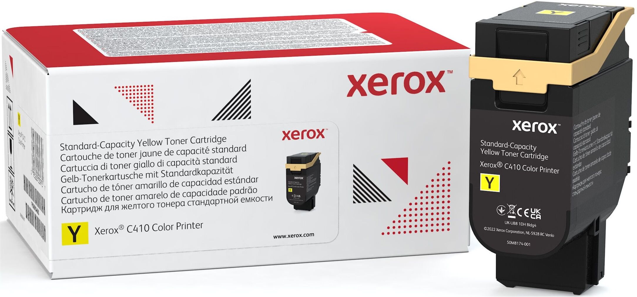 Xerox - yellow - original - toner cartridge - Use and Return