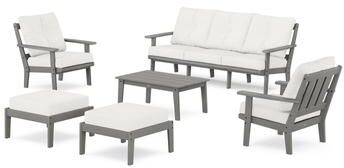 POLYWOOD Oxford 6-Piece Lounge Sofa Set