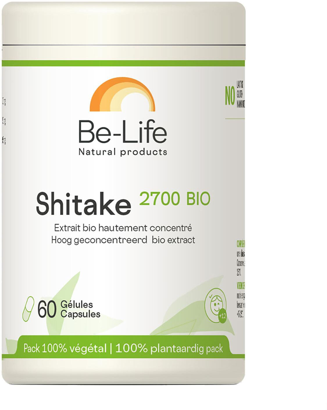 BIO-LIFE - Be-Life Shitake Bio 60 Gélules