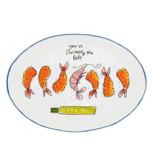 Blond Amsterdam serveerbord Sushi Shrimps Ø19 cm
