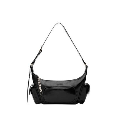 Umhängetasche PEPE JEANS "crossbody bag IDRIS", Damen, Gr. onesize, schwarz, 100% Polyurethan, Taschen Umhängetasche