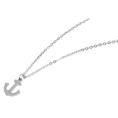 Kette ohne Anhänger ADELIA´S "Halskette mit Anhänger – aus Edelstahl", silber, Halsketten, Damen, 45cm, Edelstahl, Geschenkidee: zeitlos und vielseitig