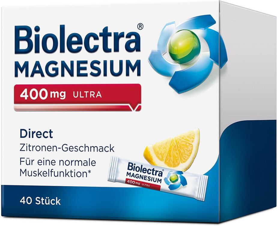 Biolectra Magnesium 400 mg Ultra Direct Zitrone