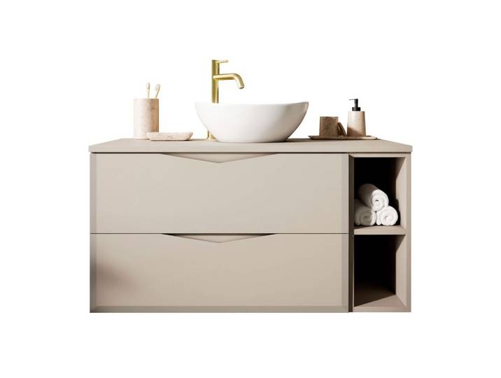 BADEZIMMERSET MIRA mit Regal II 80 cm