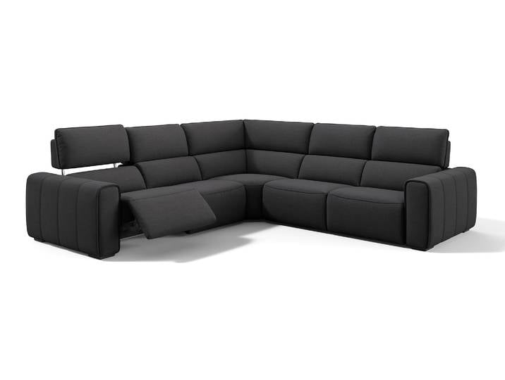 Stoff Wohnlandschaft MAROLA Ecksofa Sitzecke Polsterecke L-Form Couch