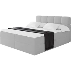 BOXBETT mit Matratze H3 - FAMA - 160x200 cm Hellgrau Quelle